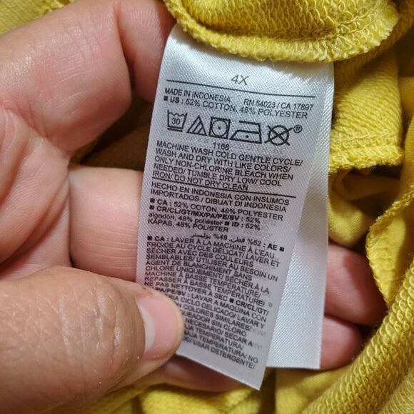 Old Navy Yellow Women's 4X Plus Size Shorts High Waisted NWT - Picture 7 of 8